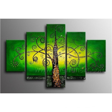 Green Tree Landscape Oil Painting